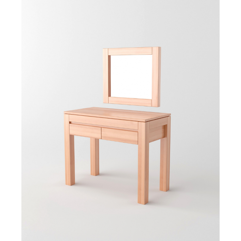 Toaletka z lustrem, drewniana ENZO