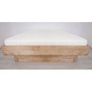 Łóżko drewniane bukowe z cofniętym pojemnikiem FORTE LITE 8