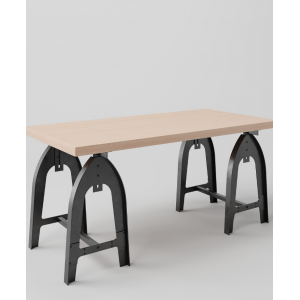 Stół drewniany na metalowych nogach Kobyłka 0