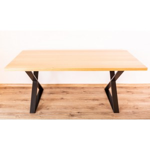 Stół drewniany na metalowych nogach Kobyłka 24