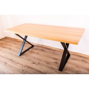 Stół drewniany na metalowych nogach Kobyłka 25