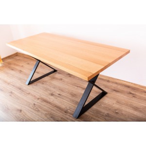 Stół drewniany na metalowych nogach Kobyłka 27