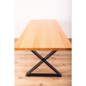 Stół drewniany na metalowych nogach Kobyłka 28