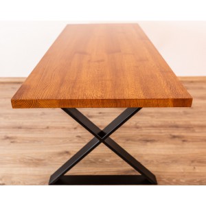 Stół drewniany na metalowych nogach Kobyłka 31