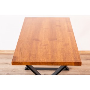 Stół drewniany na metalowych nogach Kobyłka 32