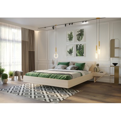 Szafka nocna bukowa ZEN z szufladką prawa