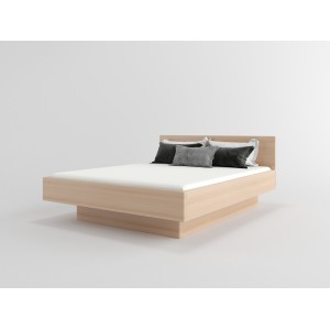 Łóżko drewniane bukowe z cofniętym pojemnikiem FORTA 0