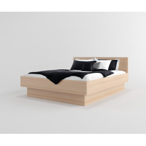 Łóżko drewniane bukowe z pojemnikiem FORTA 0
