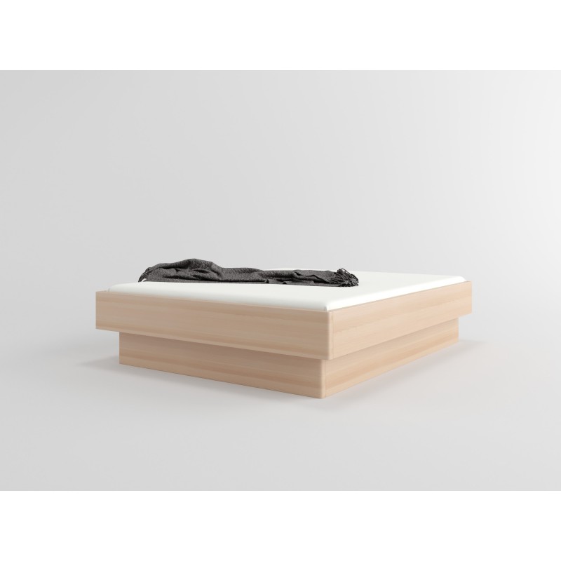Łóżko drewniane bukowe z pojemnikiem FORTA LITE