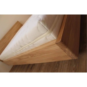 Łóżko drewniane dębowe z pojemnikiem FORTA 11