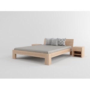 Łóżko drewniane dębowe LUNA 1