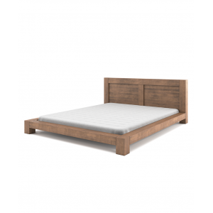 Łóżko drewniane bukowe ENZO w kolorze CIEPŁY ORZECH 1