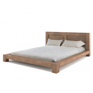Łóżko drewniane bukowe ENZO w kolorze CIEPŁY ORZECH