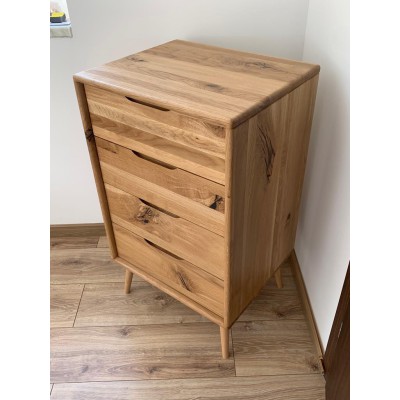 Dębowa komoda Nelson, dziki dąb 4s