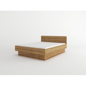 Łóżko drewniane bukowe z pojemnikiem FORTE 0
