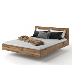 Łóżko drewniane dębowe ZEN lewitujące dziki dąb 0